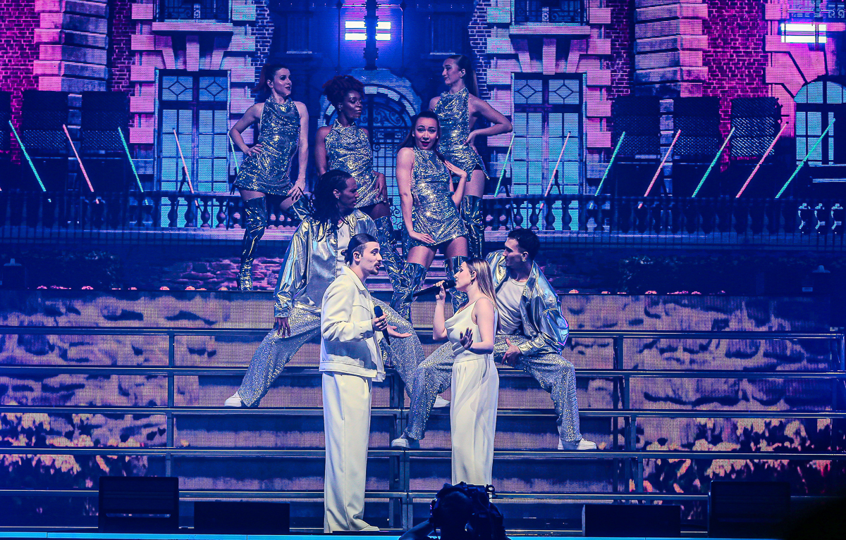 Star Academy , Pierre Garnier et Lénie  sur la Scéne du Zenith de Lille le 19 mai 2024