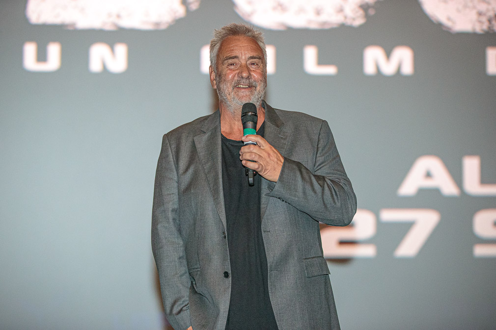 Luc Besson pour l'avant première du film Dogman le 12/09/23 au Kinepolis de Lomme 