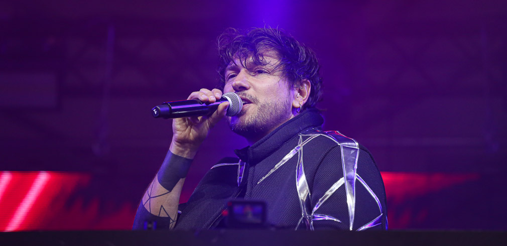 Quentin Mosimann sur le scene du Festival Lollapalooza Paris 2023